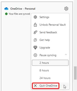 How to Stop OneDrive from Syncing