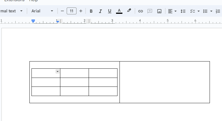 How to Put Tables Side by Side in Google Docs