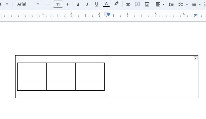 How to Put Tables Side by Side in Google Docs