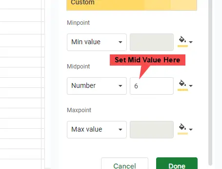 How to use Color Scale in Google Sheets