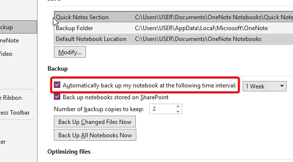 How to Backup OneNote