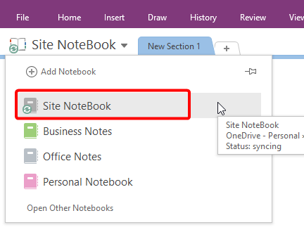How to Change OneNote Layout