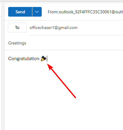 How to Make Congratulations Confetti in Outlook Email