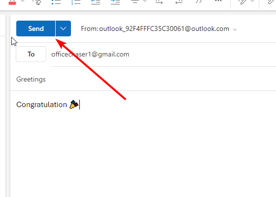 How to Make Congratulations Confetti in Outlook Email