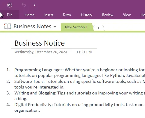 How to Share OneNote with Others