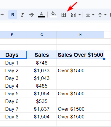 How to Underline in Google Sheets