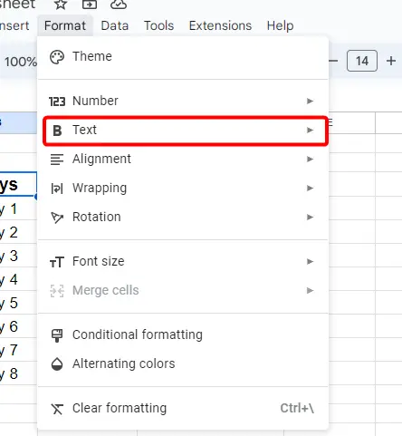 How to Underline in Google Sheets