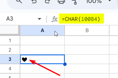 How to Use CHAR Function in Google Sheets