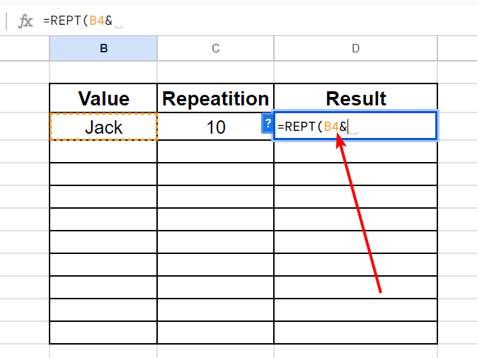 How to Use Google Sheets Repeat Formula