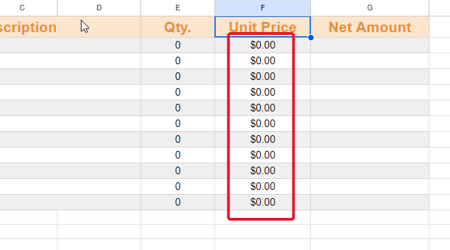 How to Create an Invoice Template in Google Sheets