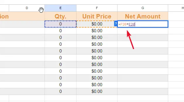 How to Create an Invoice Template in Google Sheets