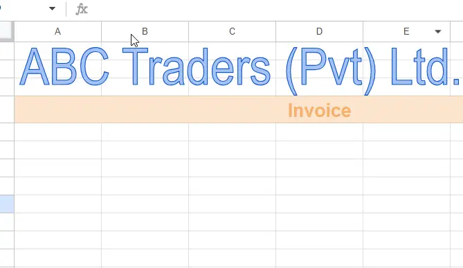 How to Create an Invoice Template in Google Sheets