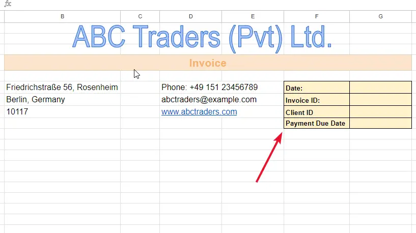 How to Create an Invoice Template in Google Sheets