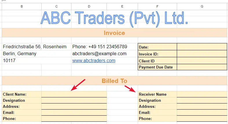 How to Create an Invoice Template in Google Sheets