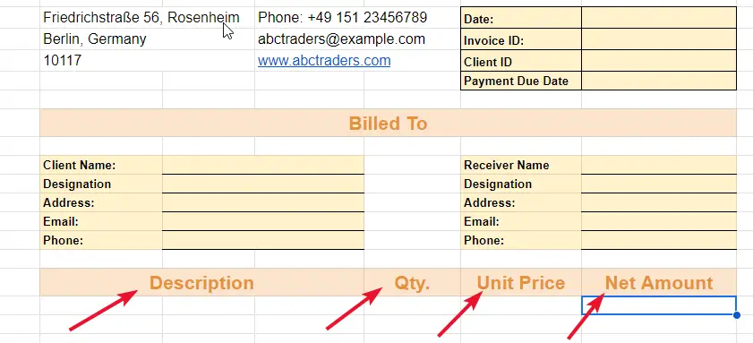 How to Create an Invoice Template in Google Sheets