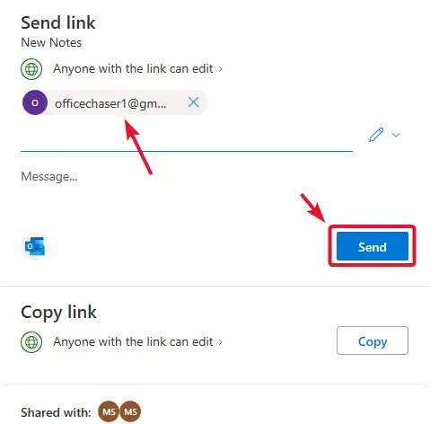 How to Share Section in OneNote