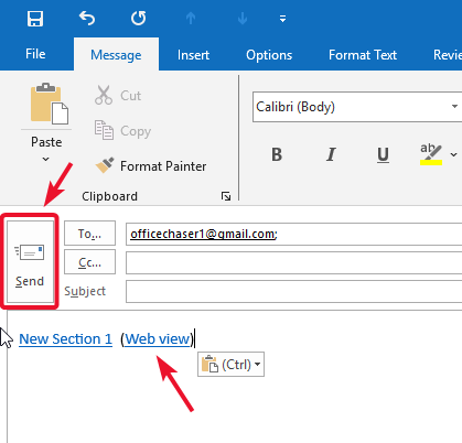 How to Share Section in OneNote