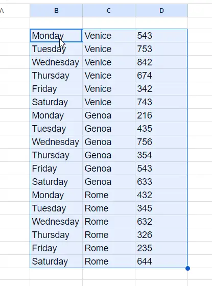 How to Turn Wide Data into Tall Data in Google Sheets