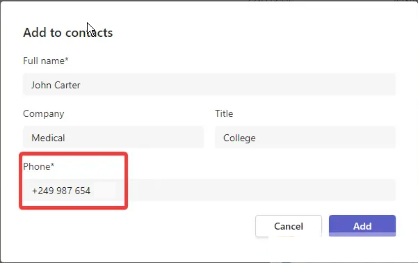 How to Add Contacts to Microsoft Teams