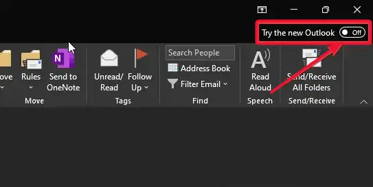 How to Turn On/Off New Outlook View