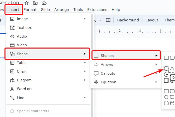 How to Make Half Circle in Google Slides