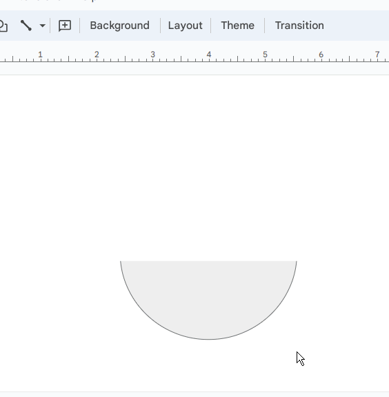 How to Make Half Circle in Google Slides