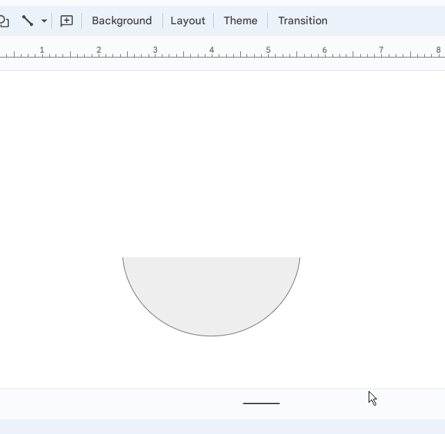 How to Make Half Circle in Google Slides