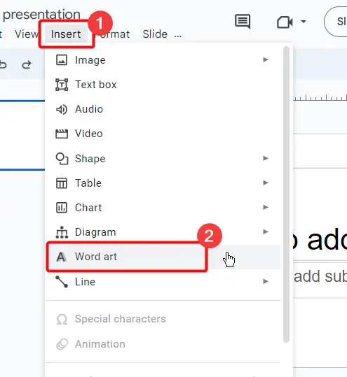 How to Put an Outline on Text in Google Slides