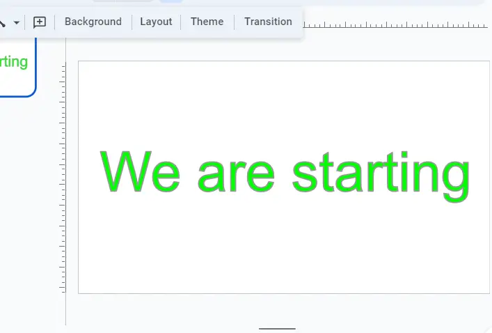 How to Put an Outline on Text in Google Slides