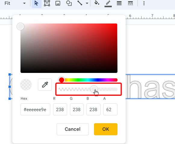 How to Change Opacity in Google Slides