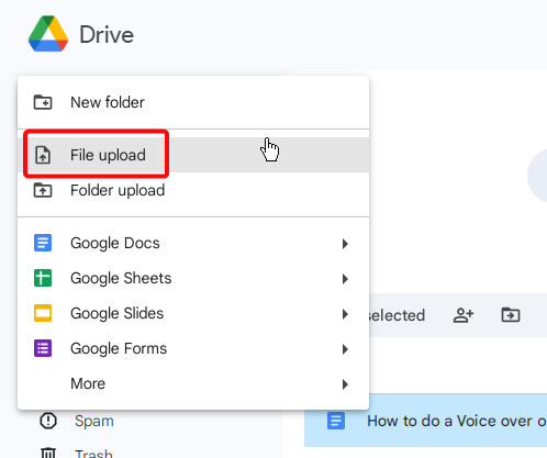 How to do a Voice over on Google Slides