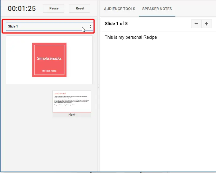 How to Add Speaker Notes in Google Slides