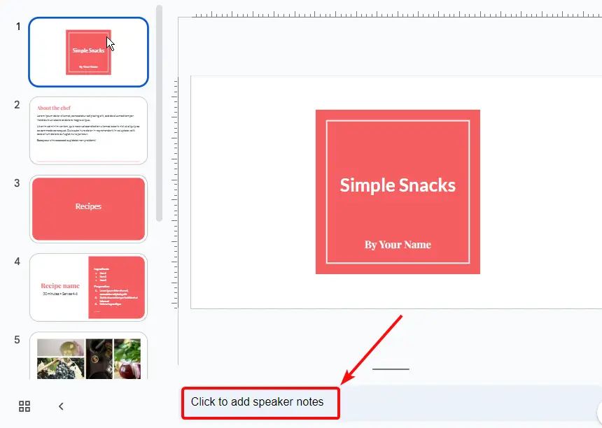How to Add Speaker Notes in Google Slides