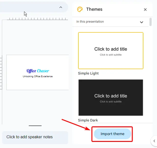 How to Import Themes to Google Slides