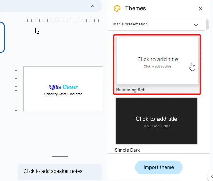 How to Import Themes to Google Slides