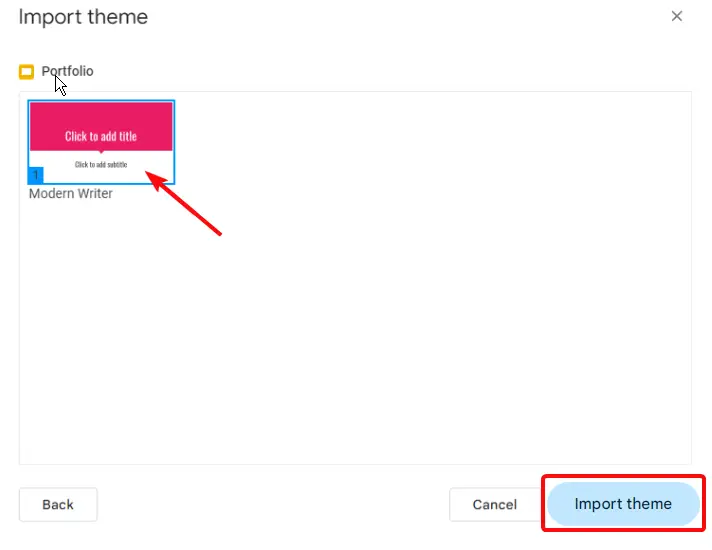 How to Import Themes to Google Slides